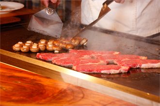 ステーキバイキング風景